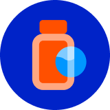 An IV fluid bag