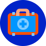 A first aid kit