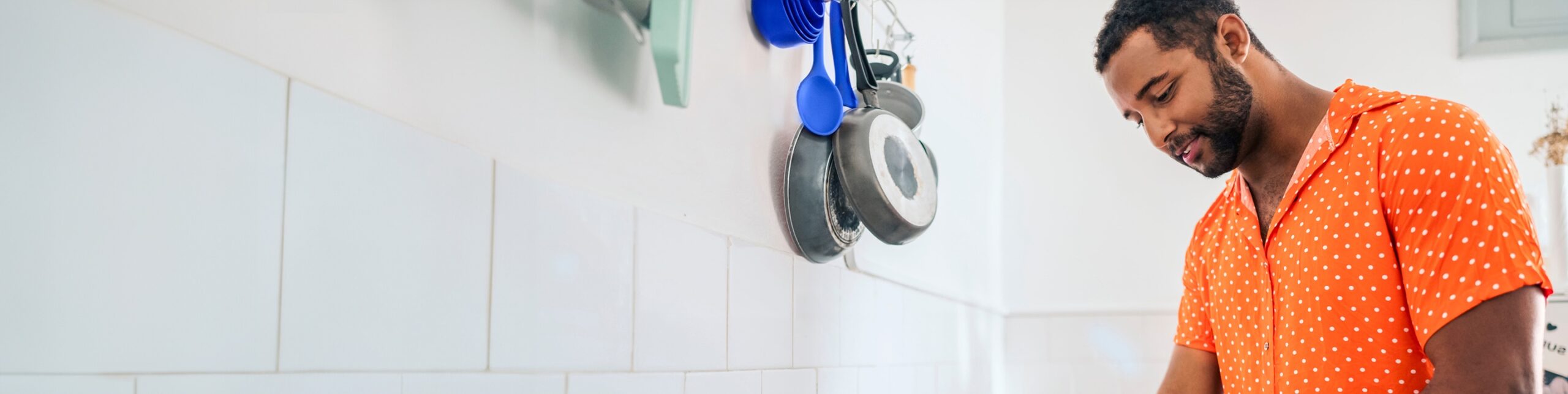 A man in the kitchen