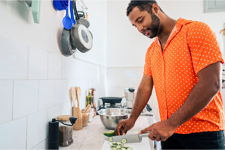 A man in the kitchen